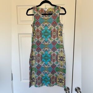 Charter Club Paisley print shift dress Size S
